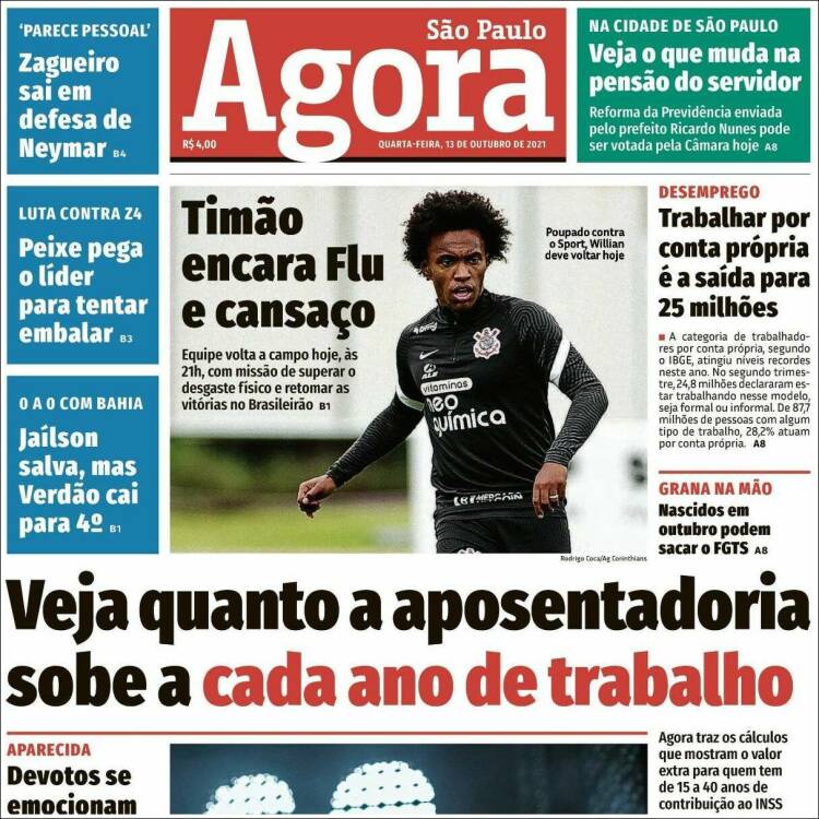 Portada de Jornal Agora (Brasil)