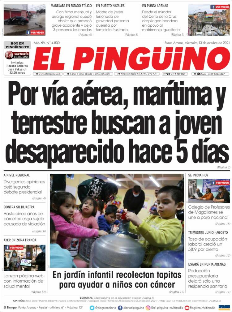 Portada de El Pingüino (Chile)