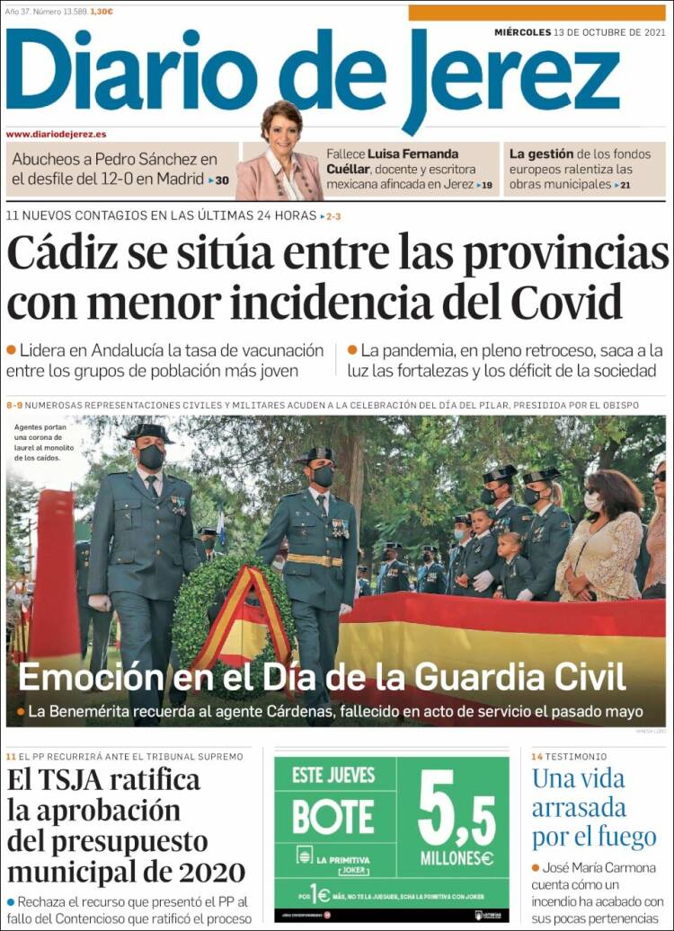 Portada de Diario de Jerez (España)