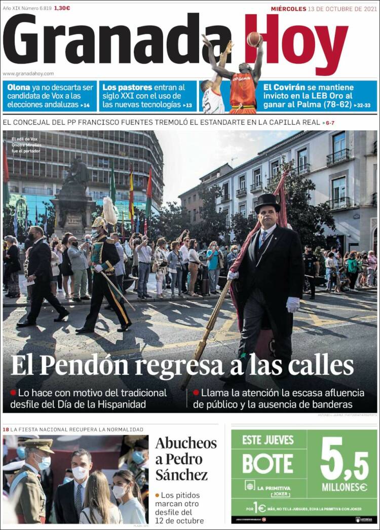 Portada de Granada Hoy (España)