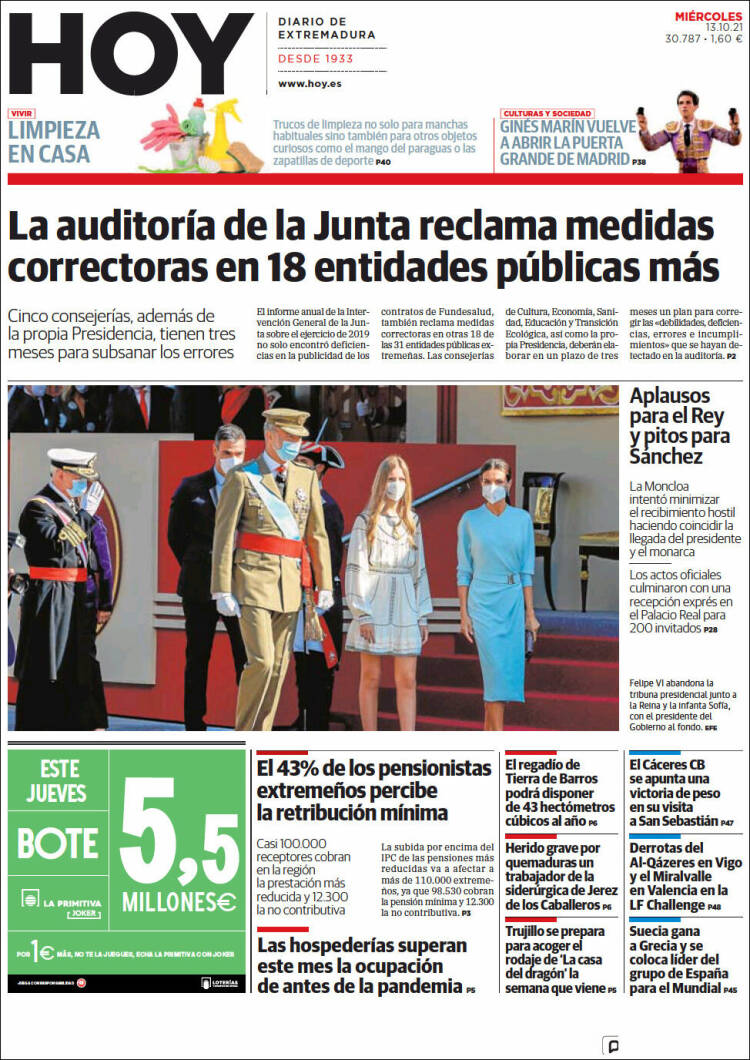 Portada de Hoy - Badajoz (España)