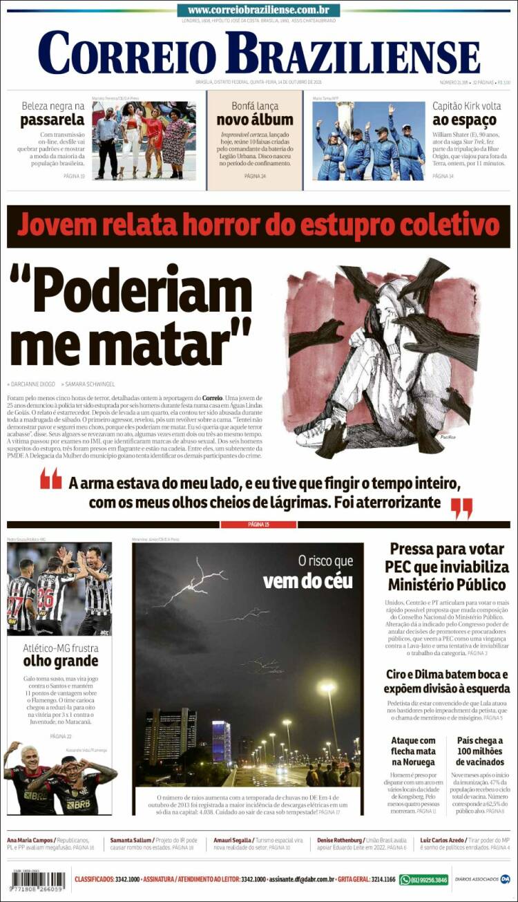 Portada de Correio Braziliense (Brasil)