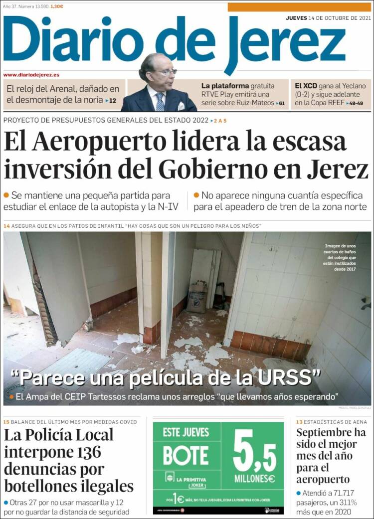 Portada de Diario de Jerez (España)