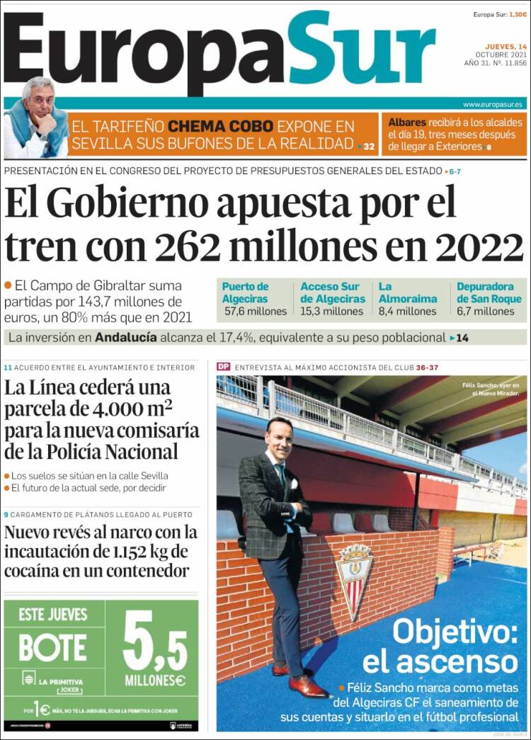 Portada de Europa Sur (Spain)