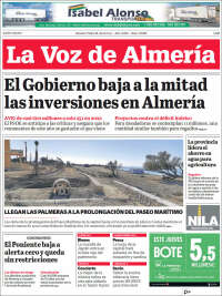 Portada de La Voz de Almería (Spain)