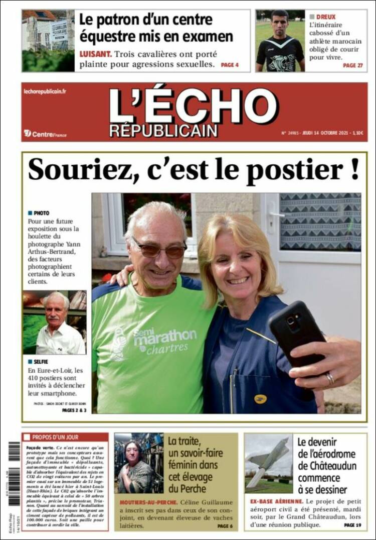 Portada de L'Echo Républicain (Francia)