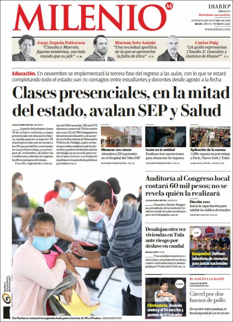 Portada de Milenio de Hidalgo (Mexique)