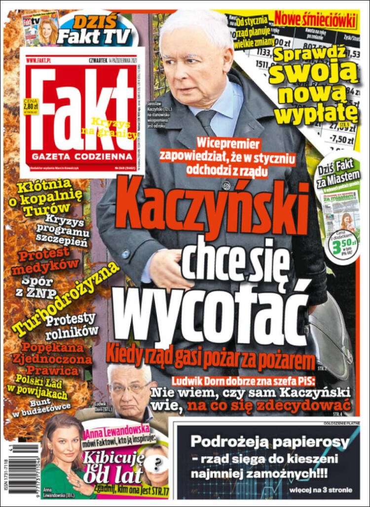 Portada de Fakt (Polonia)