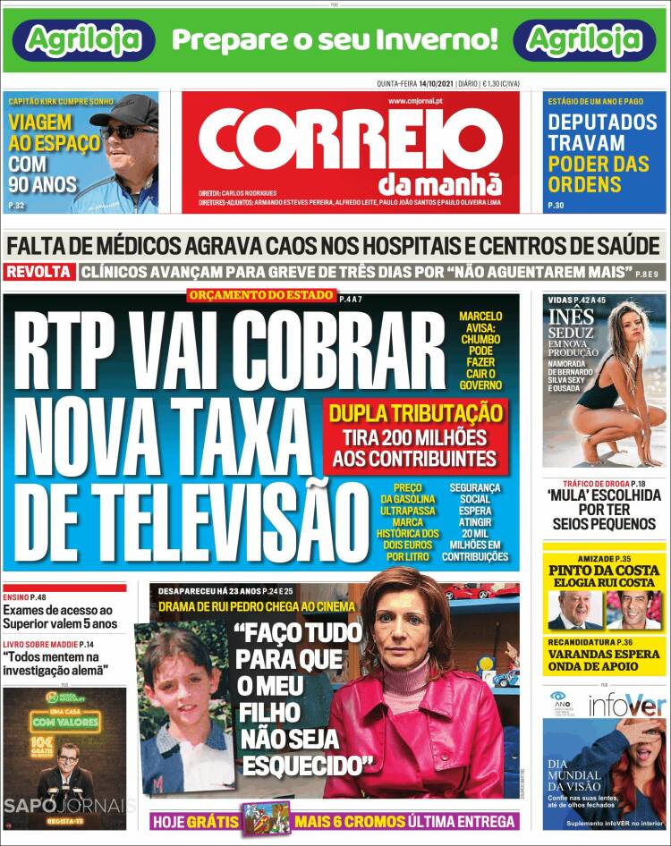 Portada de Correio da Manhã (Portugal)