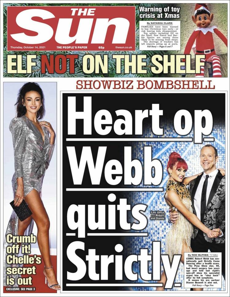 Portada de The Sun (Reino Unido)