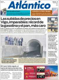 Portada de Atlántico Diario (España)