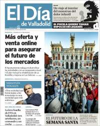 Portada de El Día de Valladolid (España)