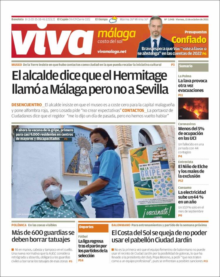 Portada de Viva Málaga (España)