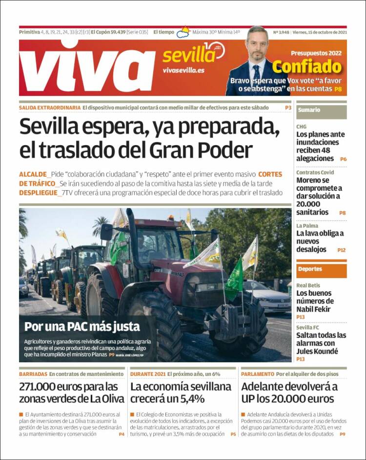 Portada de Viva Sevilla (España)