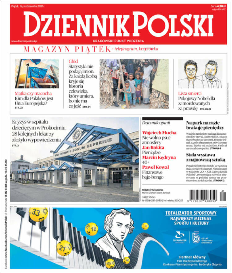 Portada de Dziennik (Polonia)