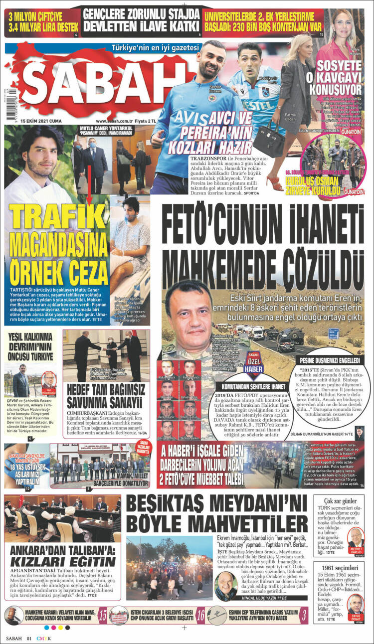 Portada de Sabah (Turqu&iacute;a)