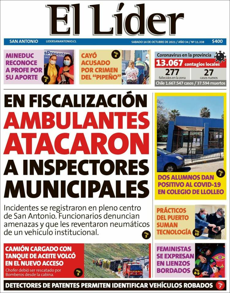 Portada de Lider de San Antonio (Chile)
