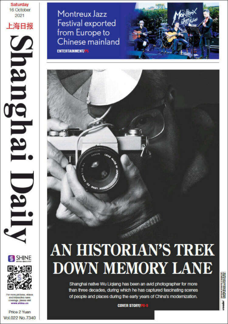 Portada de Shanghai Daily (China)