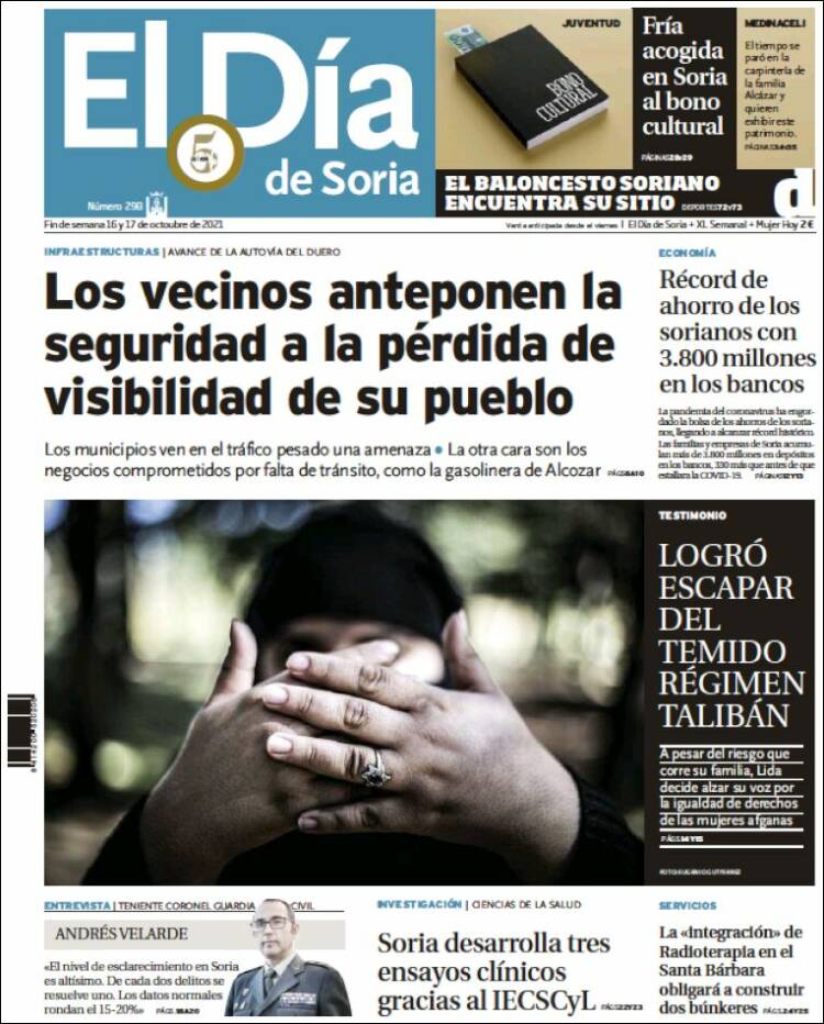 Portada de El Día de Soria (España)
