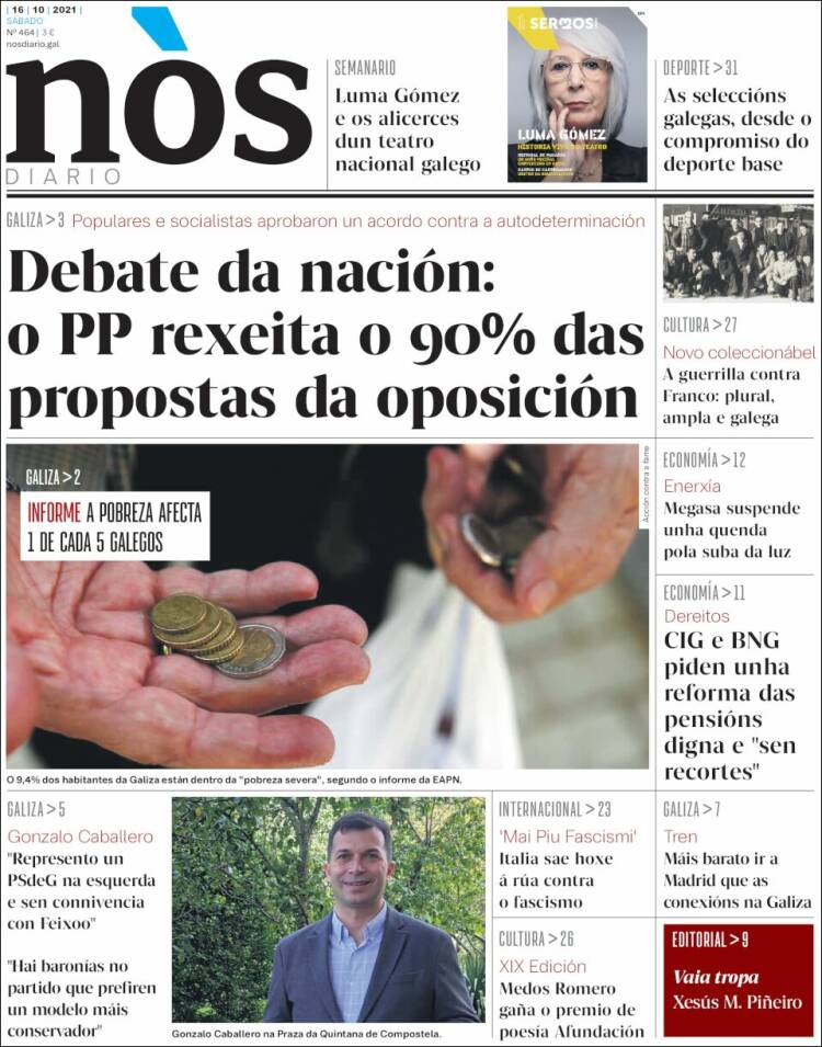 Portada de Nòs Diario (España)