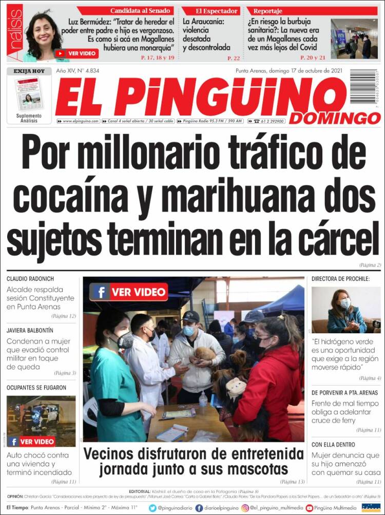 Portada de El Pingüino (Chile)