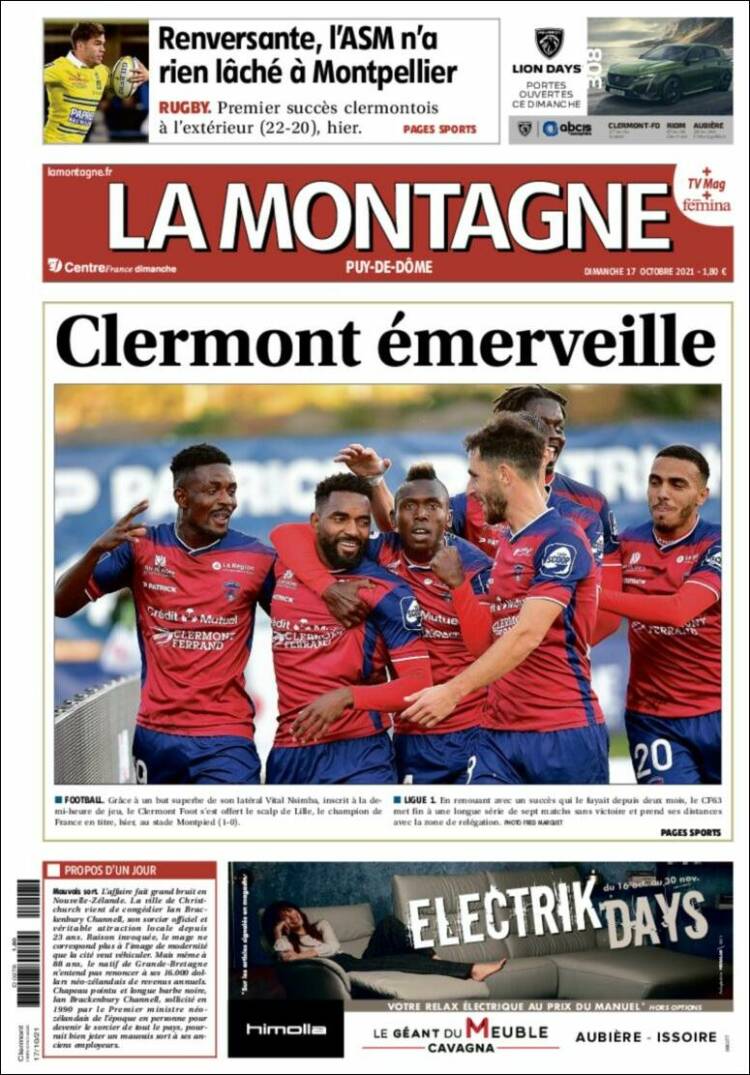 Portada de La Montagne (Francia)