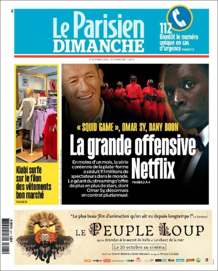 Portada de Le Parisien (Francia)