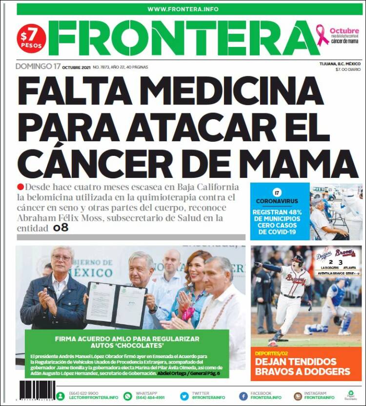 Portada de Frontera (M&eacute;xico)