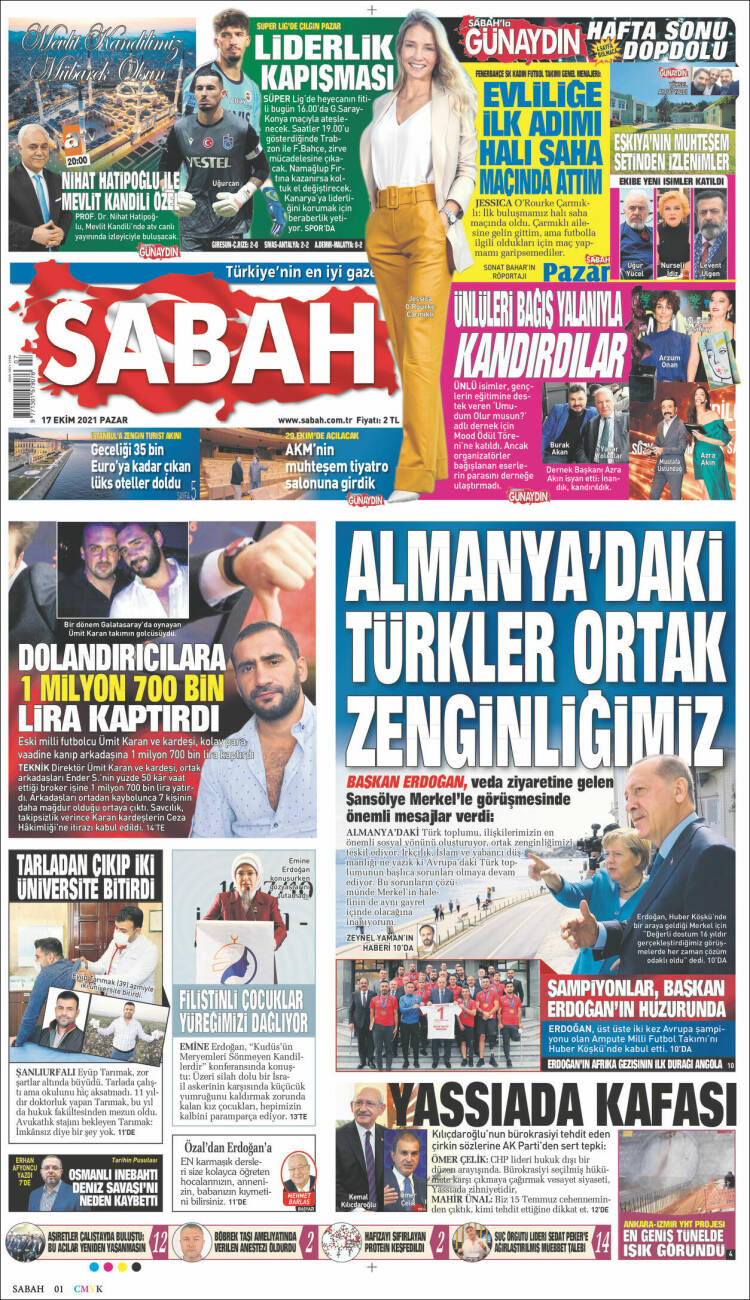 Portada de Sabah (Turqu&iacute;a)