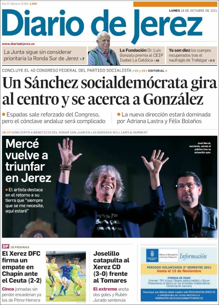 Portada de Diario de Jerez (España)