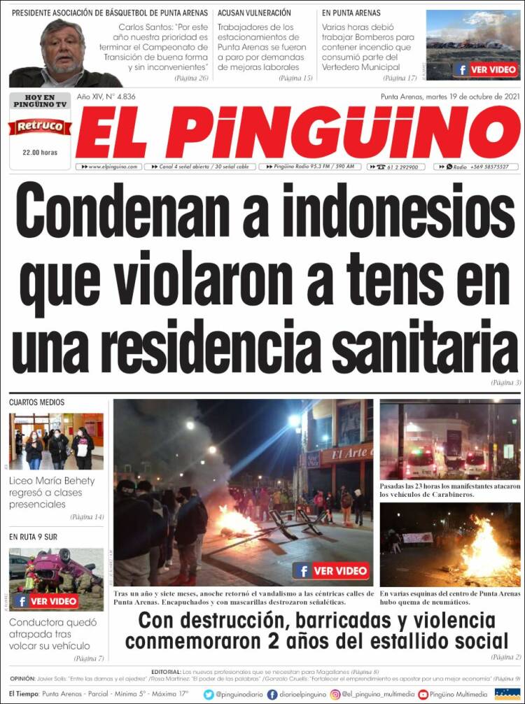 Portada de El Pingüino (Chile)