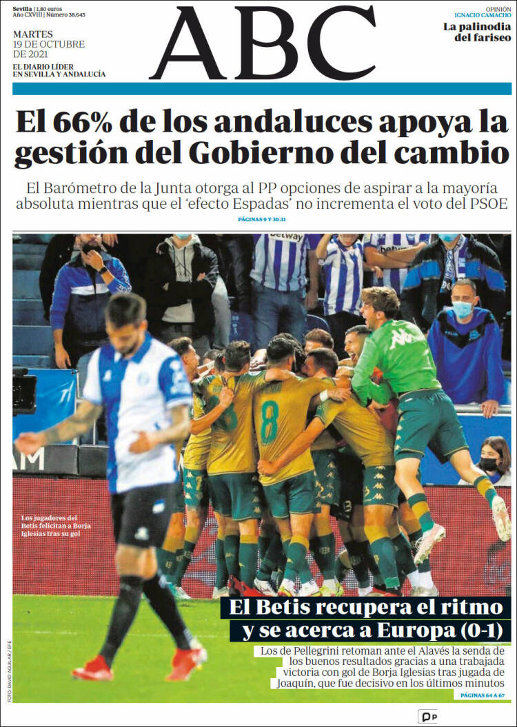 Portada de ABC - Sevilla (Espa&ntilde;a)