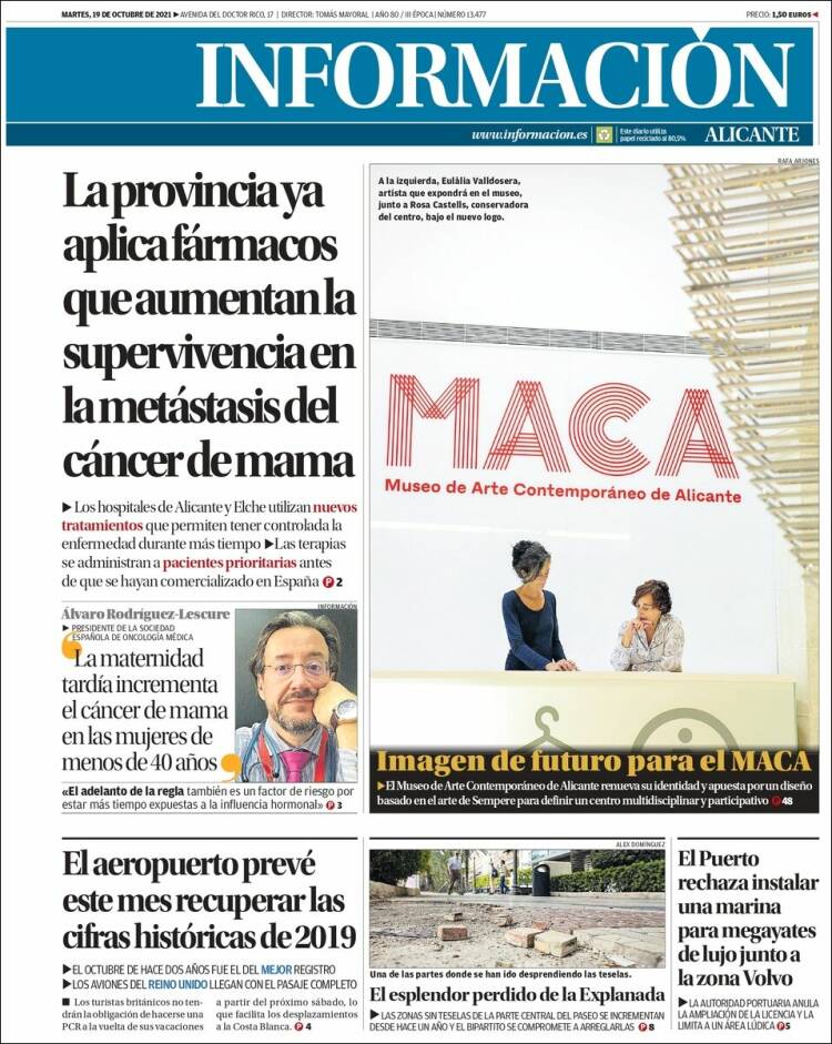 Portada de Diario Información (Espa&ntilde;a)