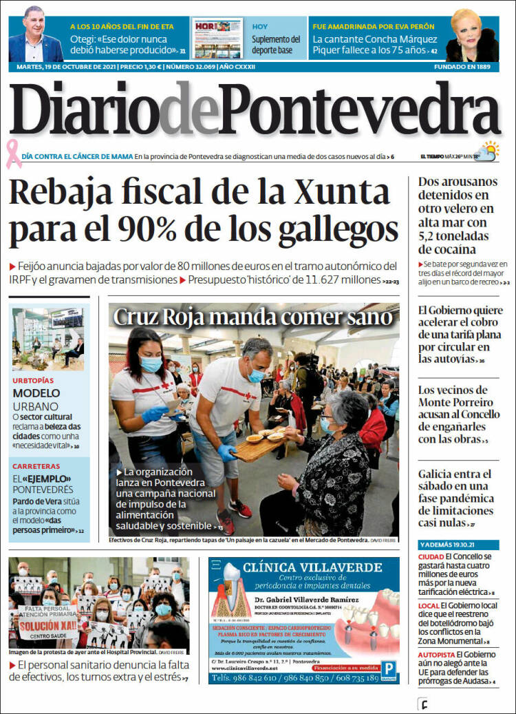 Portada de Diario de Pontevedra (Espa&ntilde;a)