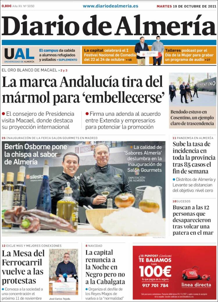 Portada de Diario de Almería (Espa&ntilde;a)