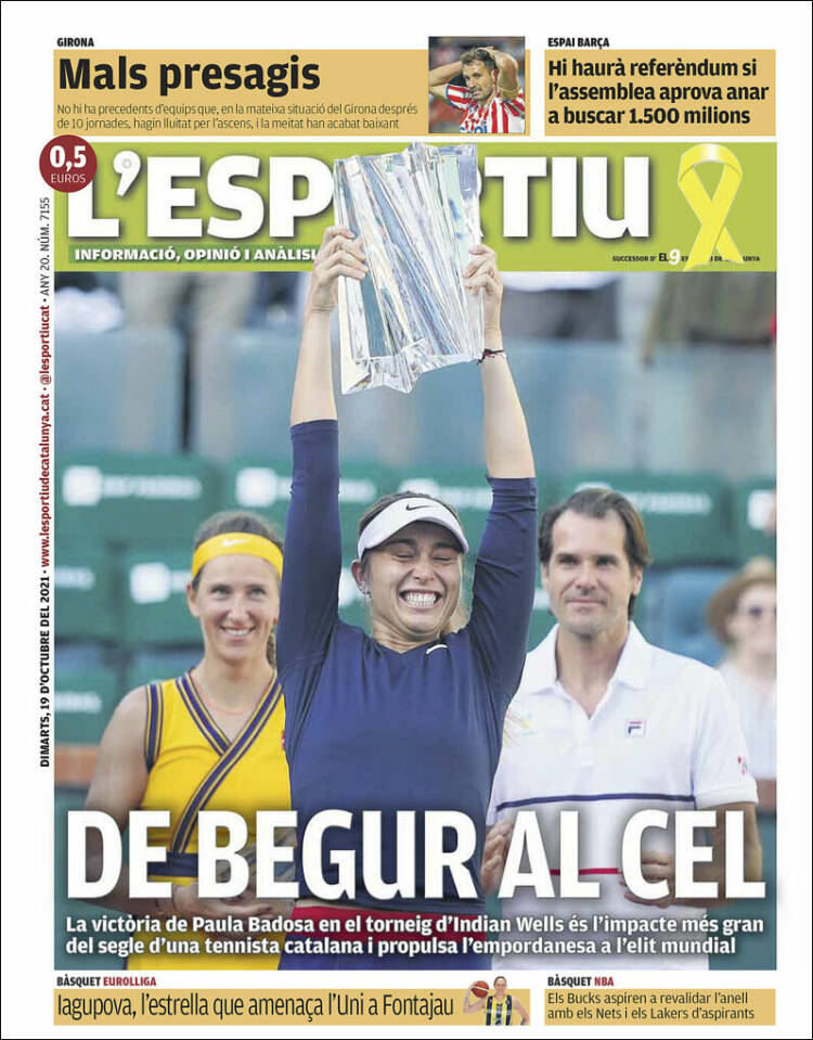 Portada de L'Esportiu : Girona (Espa&ntilde;a)