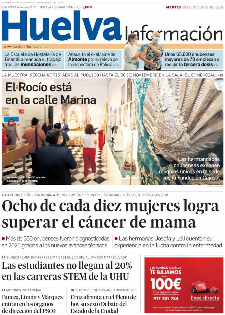 Portada de Huelva Información (Espa&ntilde;a)