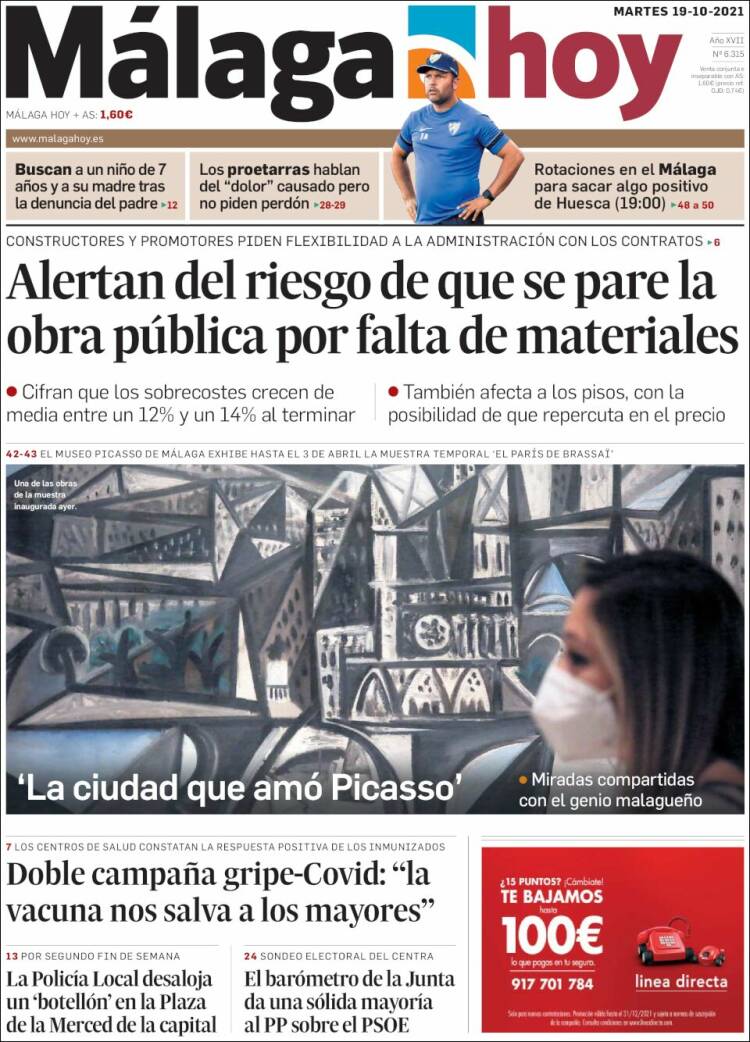 Portada de Málaga Hoy (Espa&ntilde;a)