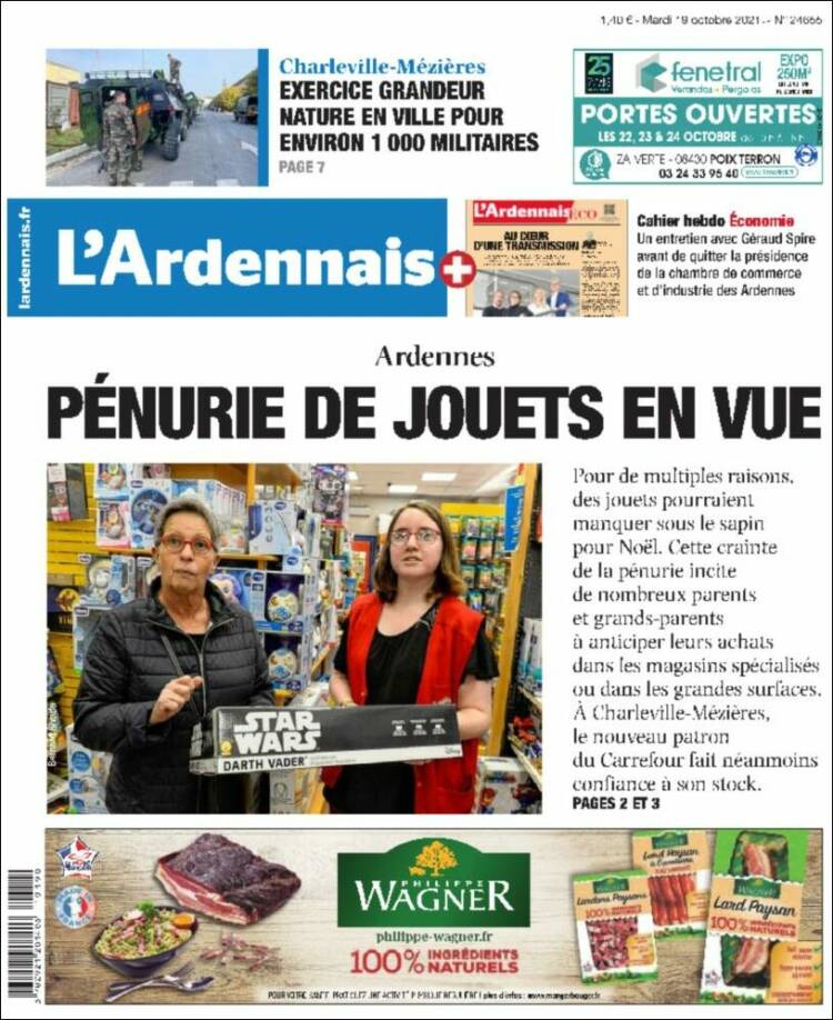 Portada de L'Ardenais (Francia)