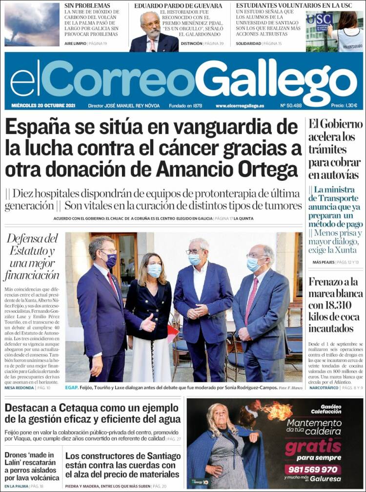 Portada de El Correo Gallego (Spain)