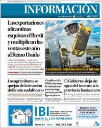 Portada de Diario Información (España)