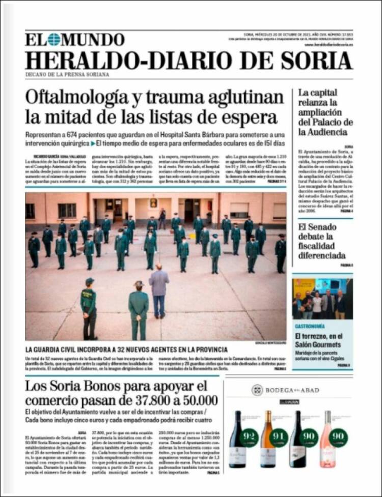 Portada de Diario de Soria (Spain)