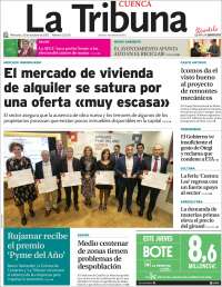 Portada de La Tribuna de Cuenca (España)