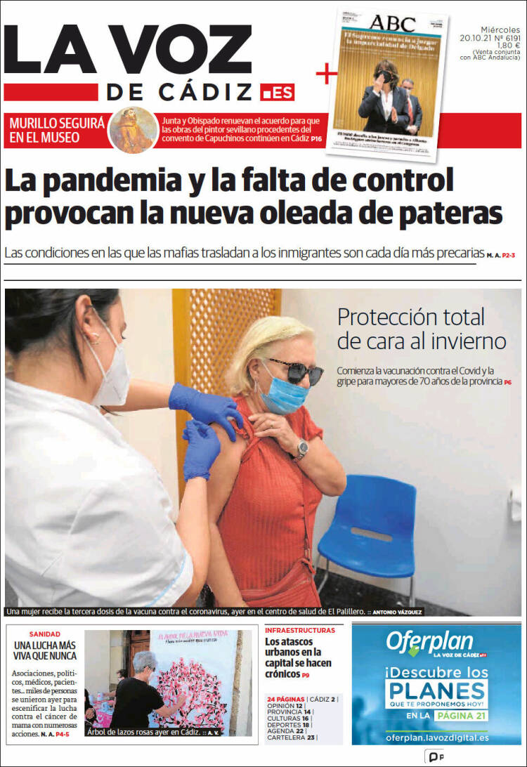 Portada de La Voz de Cádiz (Spain)