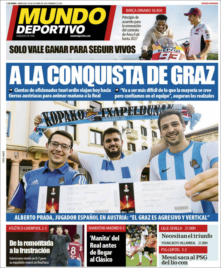 Portada de Mundo Deportivo Gipuzkoa (Spain)