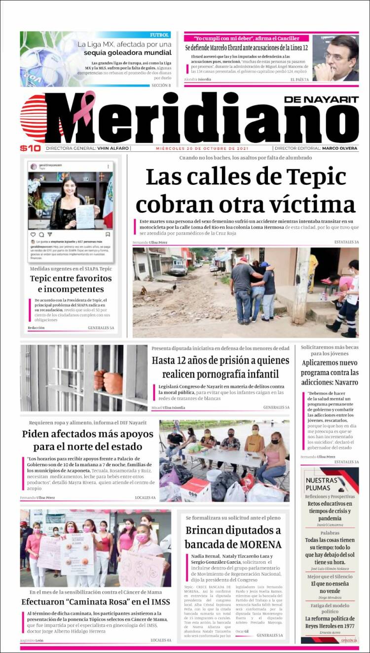 Portada de Meridiano (México)