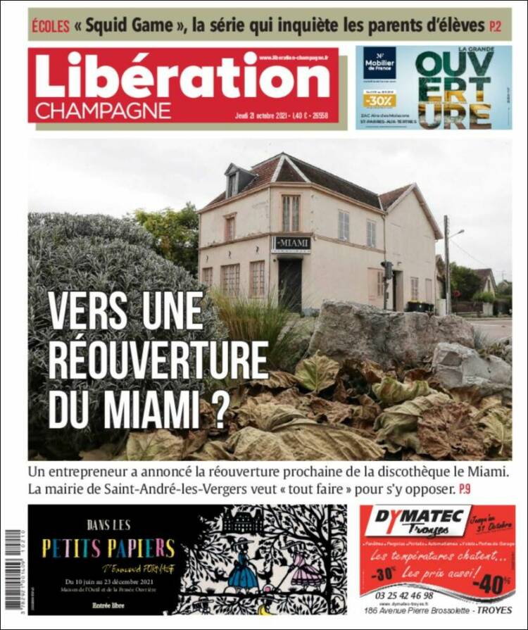 Portada de Libération Champagne (Francia)