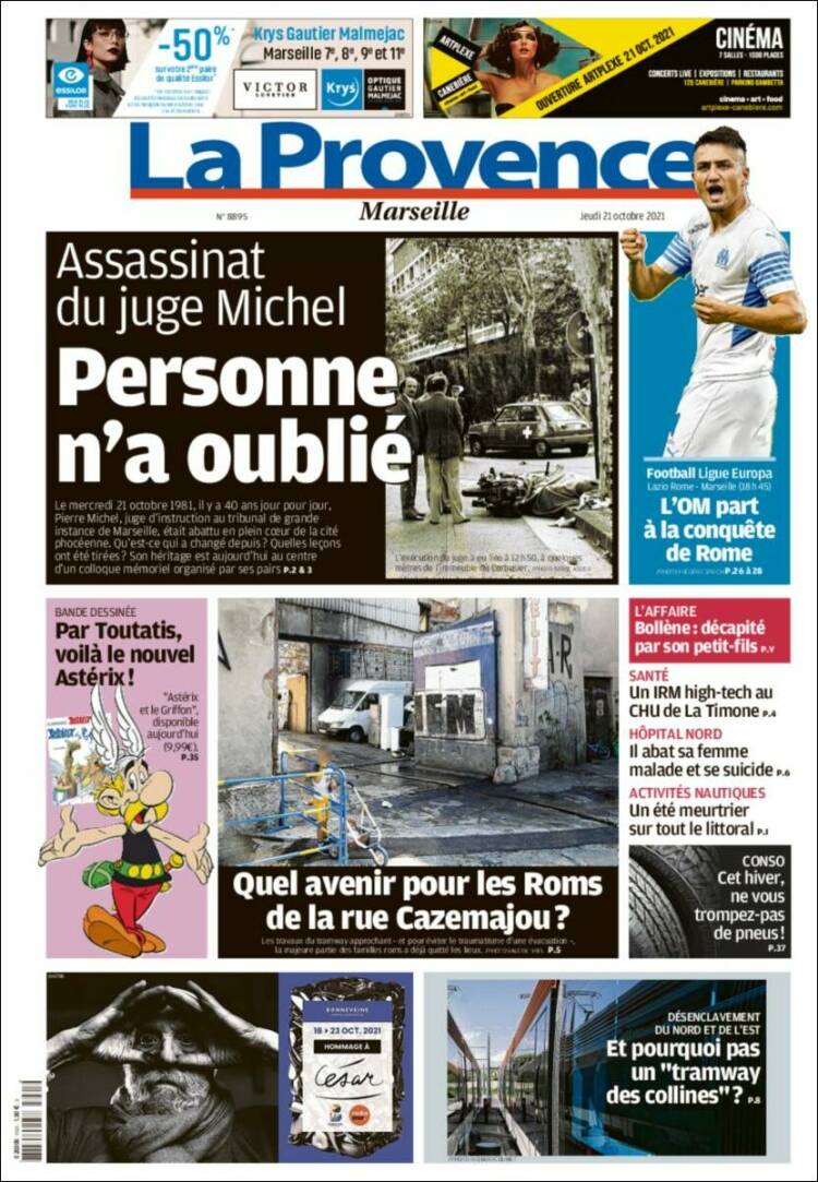 Portada de La Provence (Francia)