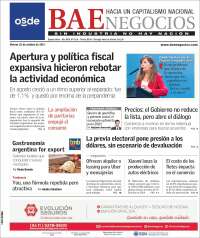 Portada de Buenos Aires Económico (Argentina)