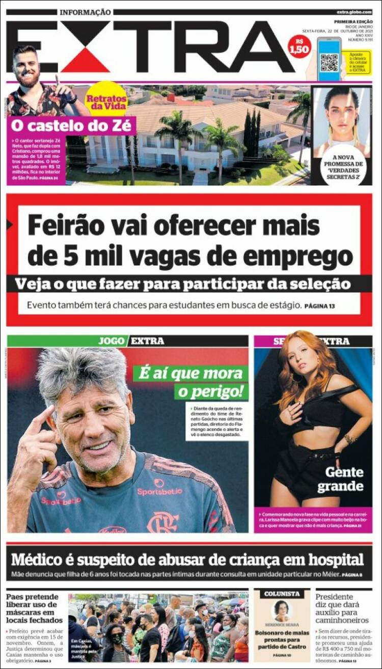 Portada de Extra (Brasil)